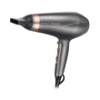 Фен Remington Keratin Protect, 2200Вт, 3 режими, дифузор, іонізація, холодний обдув, сріблястий