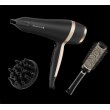 Фен Remington Salon Smooth, 2100Вт, 3 режими, дифузор,гребінець, кейс, іоніз-я, хол. обдув, , чорний