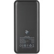Зовнішній акумулятор PowerBank 2Е 20000mAh, DC 5V, 2.1A, Type-C, MicroUSB, USB-А, Black