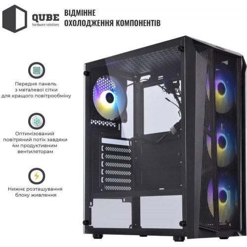 Корпус з БЖ Qube Borey Black (BOREY_F5NU3)