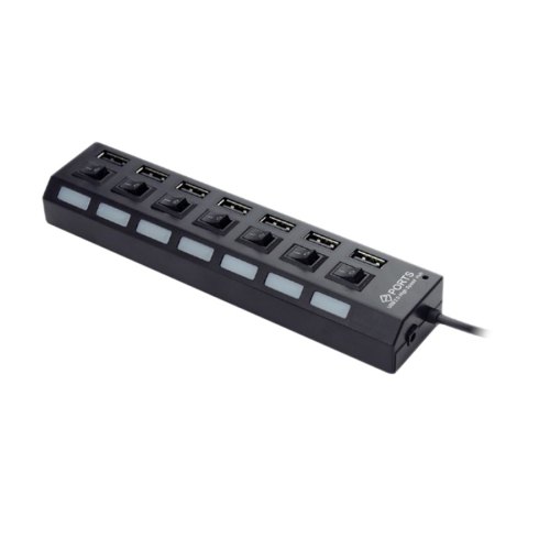 USB-хаб Gembird 7-х портовий 2.0 black (UHB-U2P7-03)