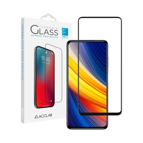 Захисне скло ACCLAB Full Glue для Xiaomi Poco X3/X3 Pro black