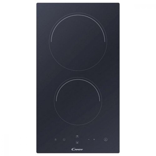 Варильна поверхня Candy електрична склокерамічна, 30см, доміно, чорний