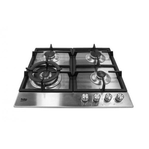 Варильна поверхня Beko газова, 60см, чавун, нерж