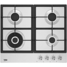 Варильна поверхня Beko газова, 60см, чавун, білий