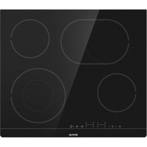 Варильна поверхня Gorenje електрична, 60см, розширена зона, чорний