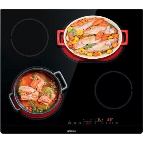 Варильна поверхня Gorenje електрична, 60см, розширена зона, чорний
