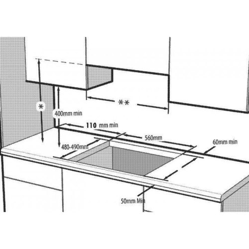 Варильна поверхня Beko газова на склі, 60см, чавун, чорний