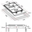 Варильна поверхня газова Perfelli HGM 31414 BL