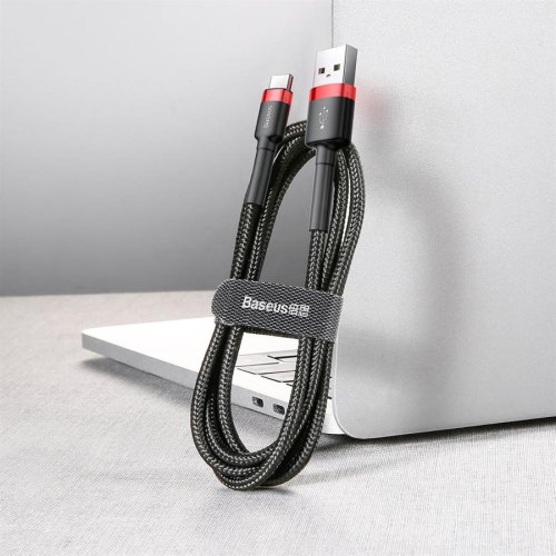 Кабель USB 2.0 AM-Type-C M, 1 м, (20V/3A), (60W) Червоний-Чорний, CATKLF-B91 Baseus