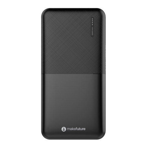 Зовнішній акумулятор PowerBank MakeFuture 20000 mAh, Black