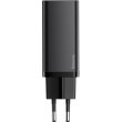 МЗП Baseus GaN2 Lite Quick Charger 65W (1 Type-C + 1 USB) Black