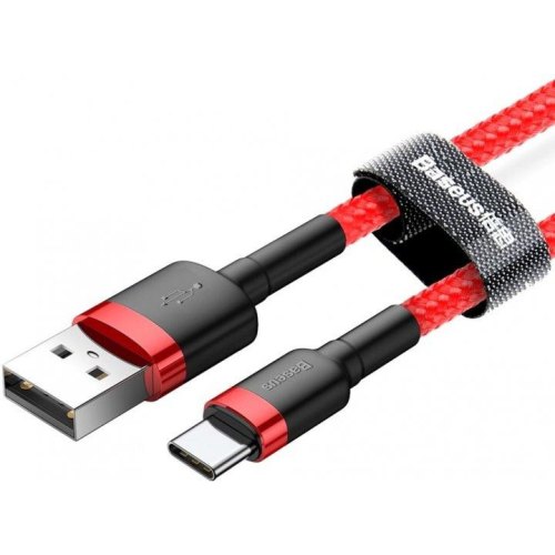 Кабель Baseus Cafule Cable USB For Type-C 2A 3.0M Red/Red