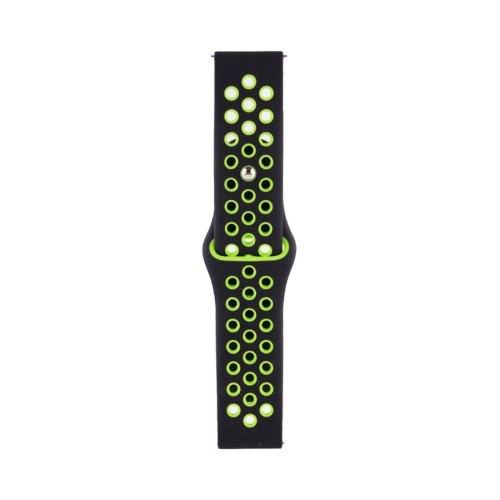 Браслет Sport Nike+ для Xiaomi Amazfit/Samsung 20 mm (black/green)