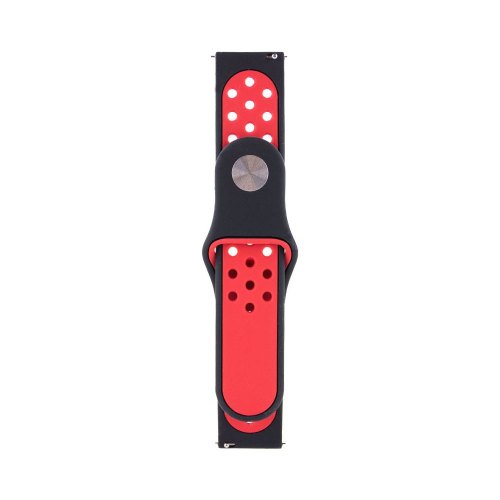 Браслет Sport Nike+ для Xiaomi Amazfit/Samsung 20 mm (black/red)