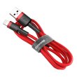 Кабель Baseus Cafule Cable USB For Lightning 1.5A 2.0M Red