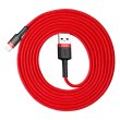 Кабель Baseus Cafule Cable USB For Lightning 1.5A 2.0M Red