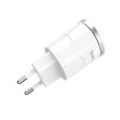 Мережевий зарядний пристрій HOCO C37A Lightning White
