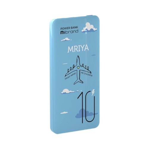Зовнішній акумулятор Mibrand Mriya 10000mAh 20W, Blue