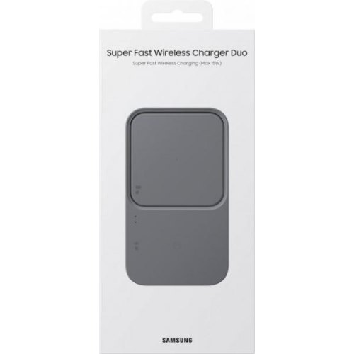 Бездротовий зарядний пристрiй Samsung 15W EP-P5400BBRGRU Wireless Charger Duo w/o TA Black