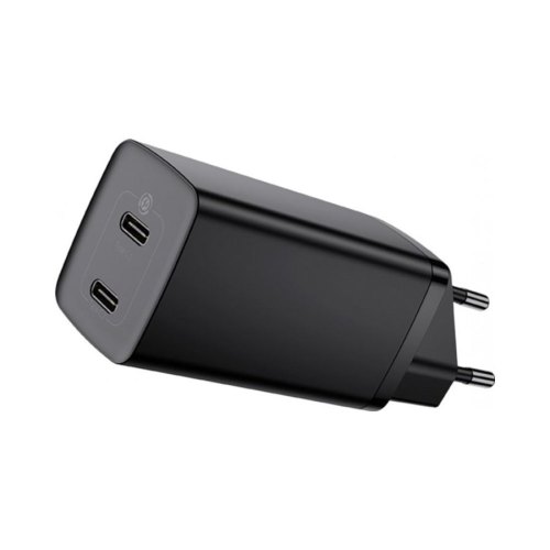 Мережевий зарядний пристрій Baseus GaN2 Lite Quick Charger 65W (2 Type-C) Black