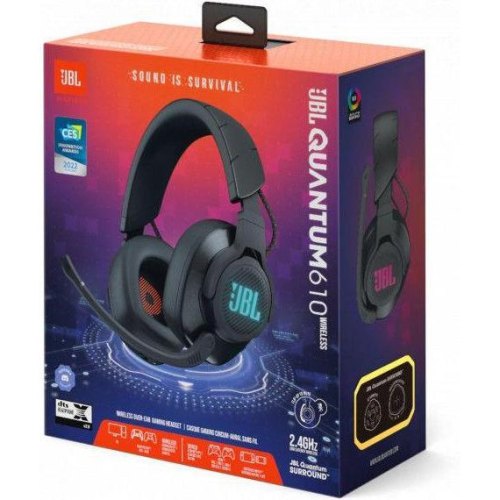 Гарнітура бездротова, JBL Quantum 610 Black (JBLQUANTUM610BLK)