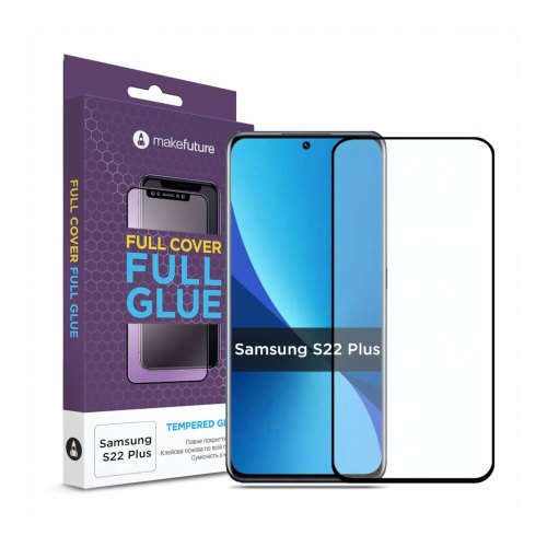 Захисне скло  MakeFuture для Samsung S22+ (S906) Black