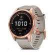 Смарт годинник Garmin Fenix 7S Solar Rose Gold with Light Sand Band (010-02539-11)