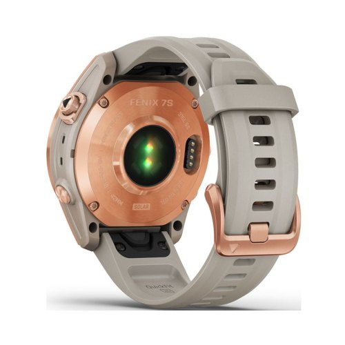 Смарт годинник Garmin Fenix 7S Solar Rose Gold with Light Sand Band (010-02539-11)