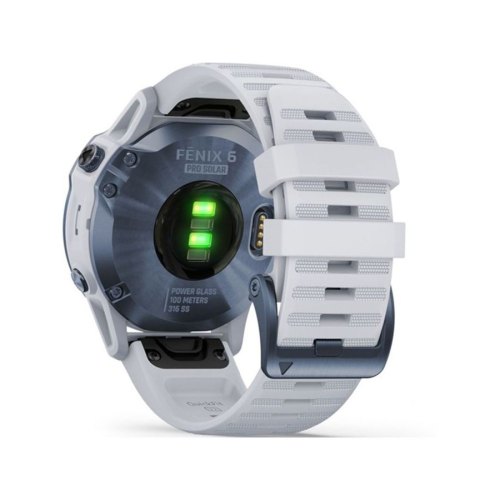 Смарт годинник Garmin Fenix 6 Pro Solar Edition Mineral Blue with Whitestone Band (010-02410-19)
