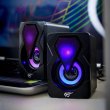 Акустична система 2.0, HAVIT HV-SK210 mini PRO USB 2.0 RGB Black (27177)