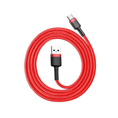Кабель Baseus Cafule Cable USB For Type-C 3A 1.0M Red