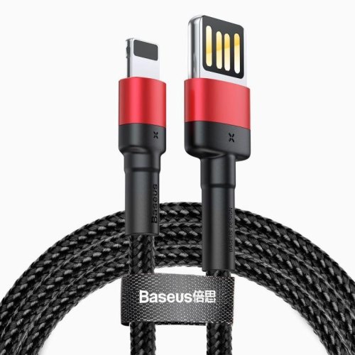 Кабель Baseus Cafule Cable USB For Lightning 2.4A 1.0M Red/Black
