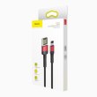 Кабель Baseus Cafule Cable USB For Lightning 2.4A 1.0M Red/Black