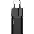 МЗП Baseus Super Si Quick Charger 1C 20W EU, Black