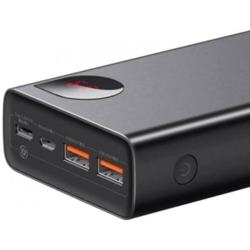 Зовнішній акумулятор Powerbank Baseus Adaman Metal 20000mAh, PD 65W, USB-C, 2xUSB QC 3.0, Black