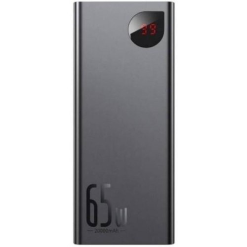 Зовнішній акумулятор Powerbank Baseus Adaman Metal 20000mAh, PD 65W, USB-C, 2xUSB QC 3.0, Black