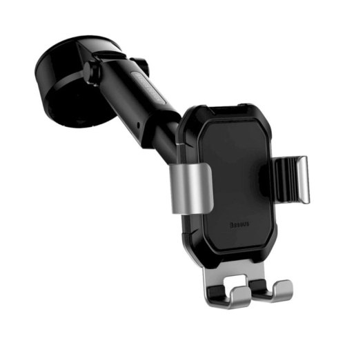 Автотримач для мобiльного Baseus Tank Gravity Car Mount With Suction Base, Silver