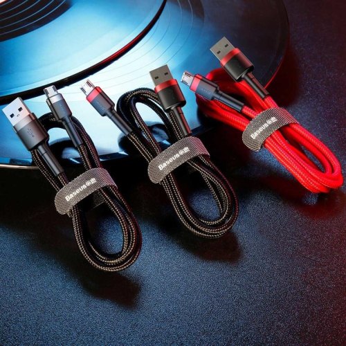 Кабель Baseus Cafule Cable USB For Micro 2.4A 1.0M Red/Red