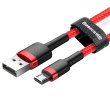 Кабель Baseus Cafule Cable USB For Micro 2.4A 1.0M Red/Red