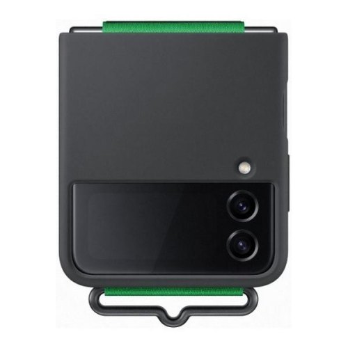 Чохол Samsung F721 (Flip 4) EF-GF721TBEGUA Silicone Cover with Strap, Black