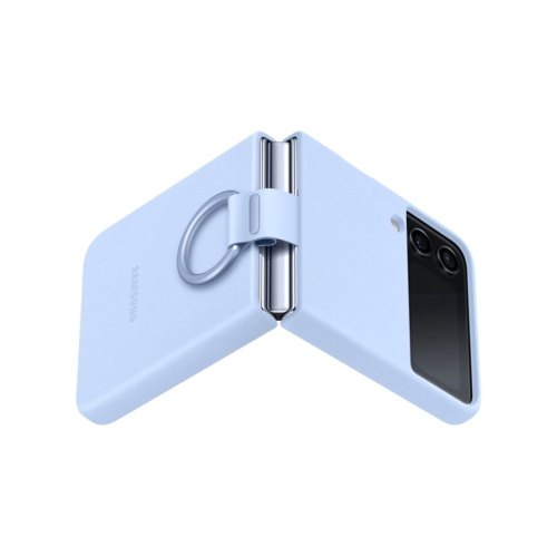 Чохол Samsung F721 (Flip 4) EF-PF721TLEGUA Silicone Cover with Ring, Arctic Blue