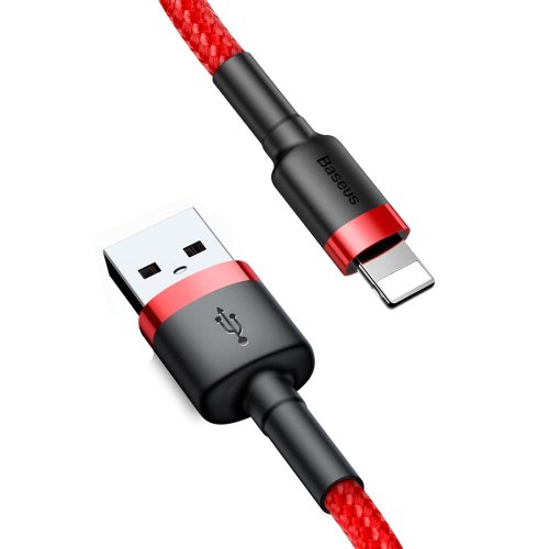 Кабель Baseus Cafule Cable USB For Lightning 2.4A 1.0M Red