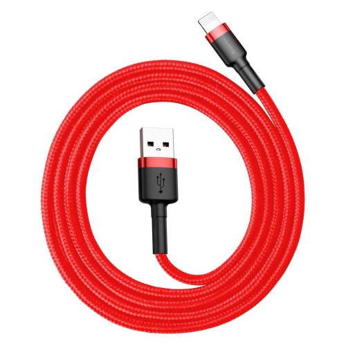 Кабель Baseus Cafule Cable USB For Lightning 2.4A 1.0M Red