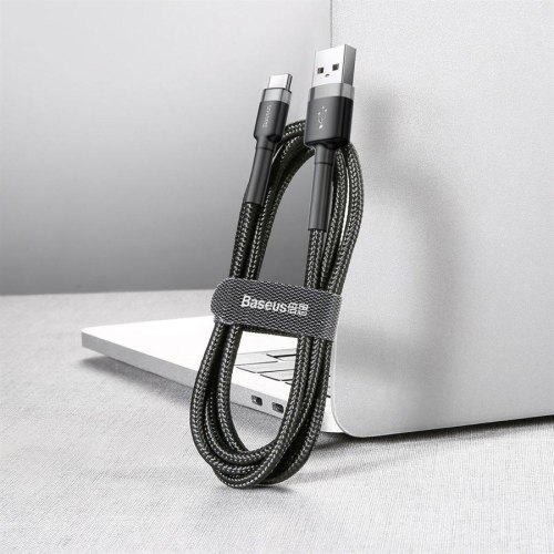 Кабель Baseus Cafule Cable USB For Type-C 2A 3.0M Grey/Black