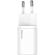 МЗП Baseus Super Si Quick Charger 1C 20W EU, White