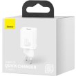 МЗП Baseus Super Si Quick Charger 1C 20W EU, White