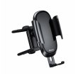 Автотримач для мобiльного Baseus Future Gravity Car Mount （Round Air Outlet), Black