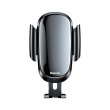 Автотримач для мобiльного Baseus Future Gravity Car Mount （Round Air Outlet), Black