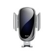 Автотримач для мобiльного Baseus Future Gravity Car Mount （Round Air Outlet), Silver